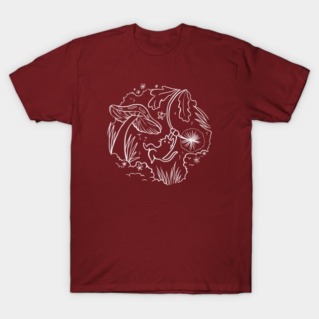 owie swinging through nature T-Shirt by owiebrainhurts